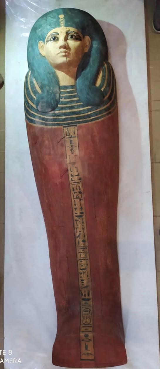 One of the royal sarcophaguses transferred to the NMEC - Egyptian Min. of Tourism & Antiquities