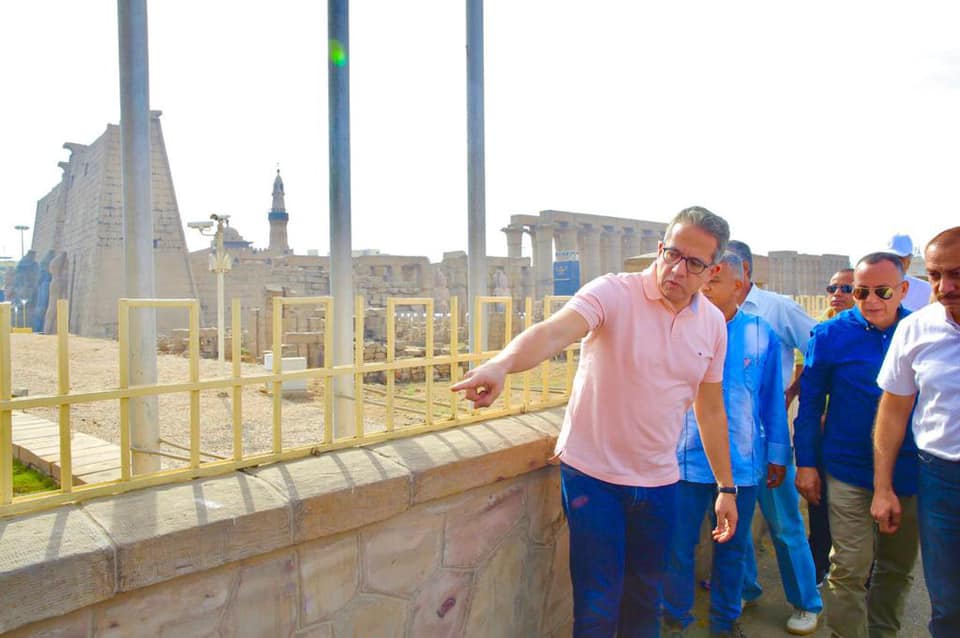 During the inspection tour in Luxor - Min. of Tourism & Antiquities