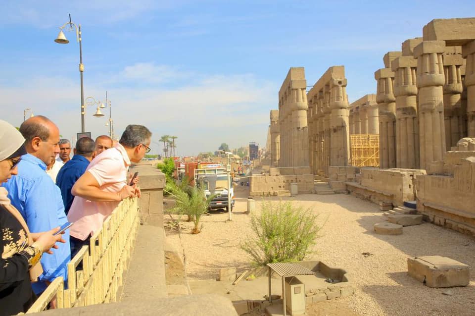 During the inspection tour in Luxor - Min. of Tourism & Antiquities