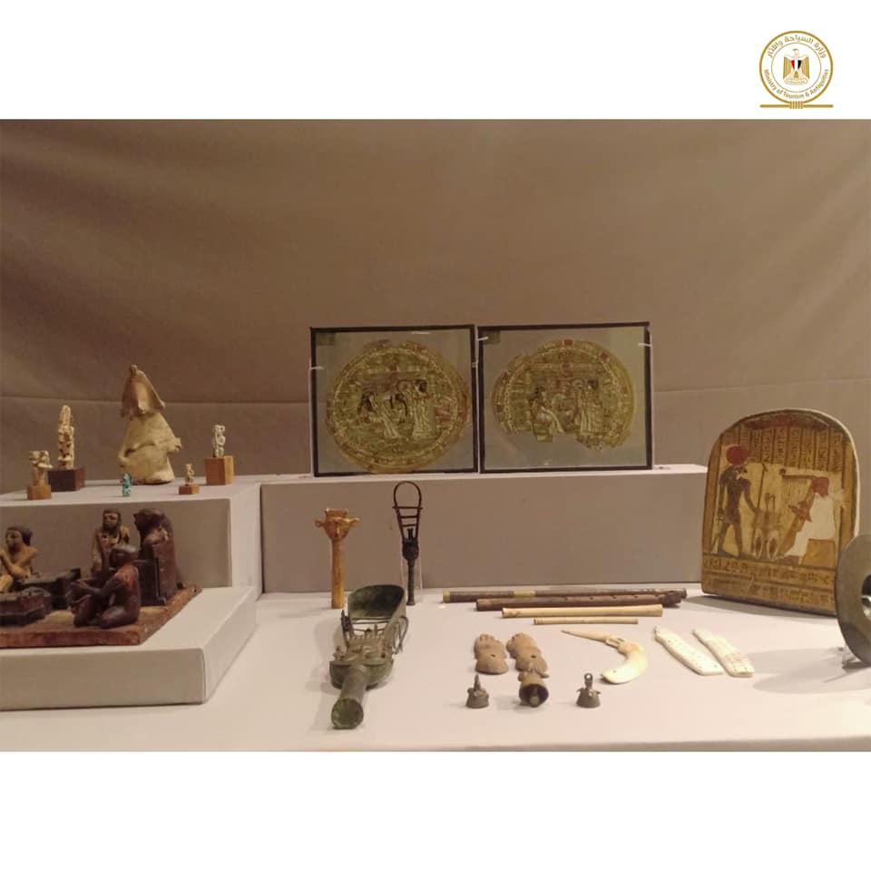 Part of the exhibited artifacts in Egypt