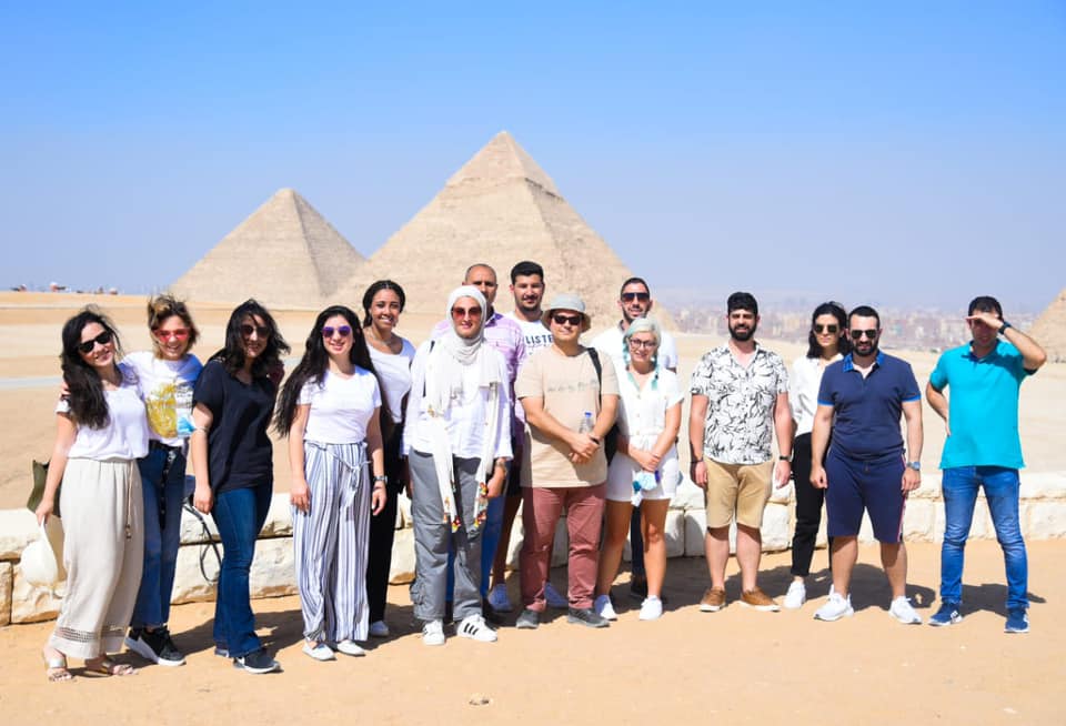 During tour to the Great Pyramids of Giza - Min. of Tourism & Antiquities