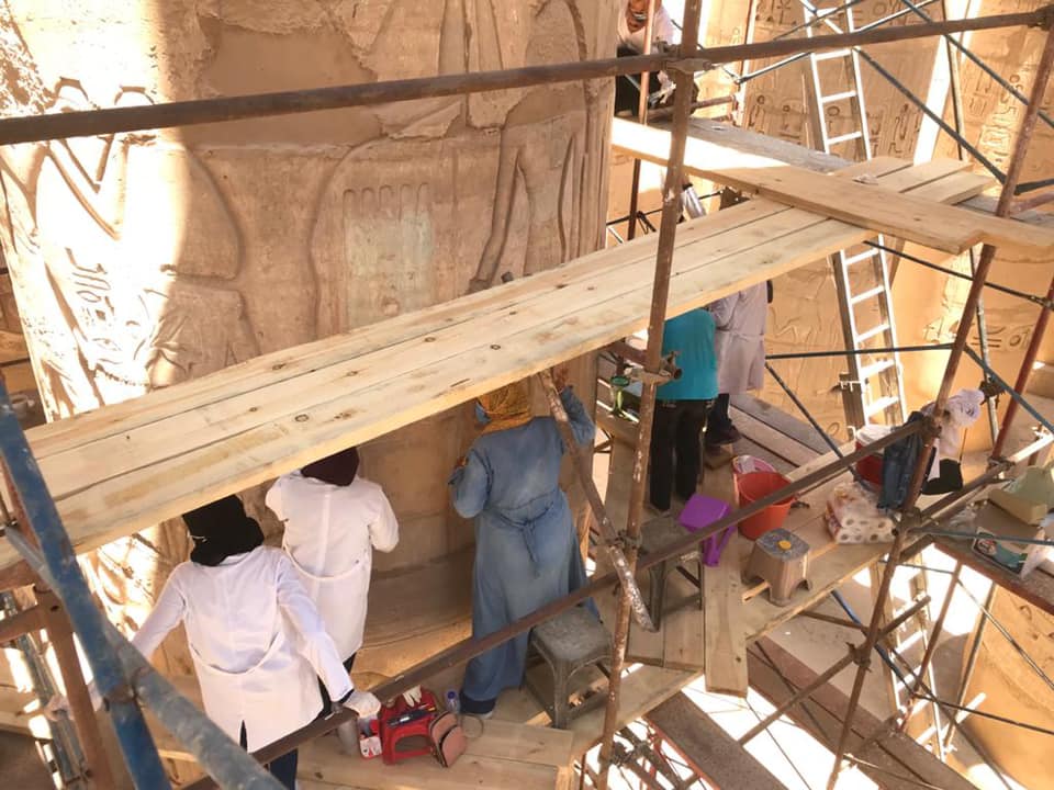 Part of the restoration works - Min. of Tourism & Antiquities