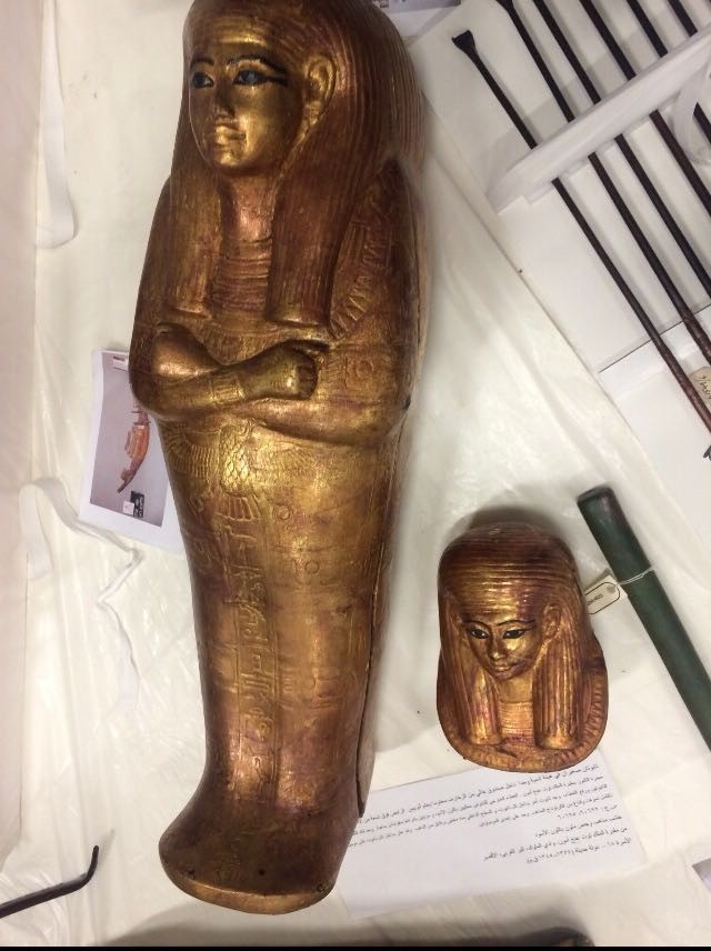 The coffins found inside Tutankhamun