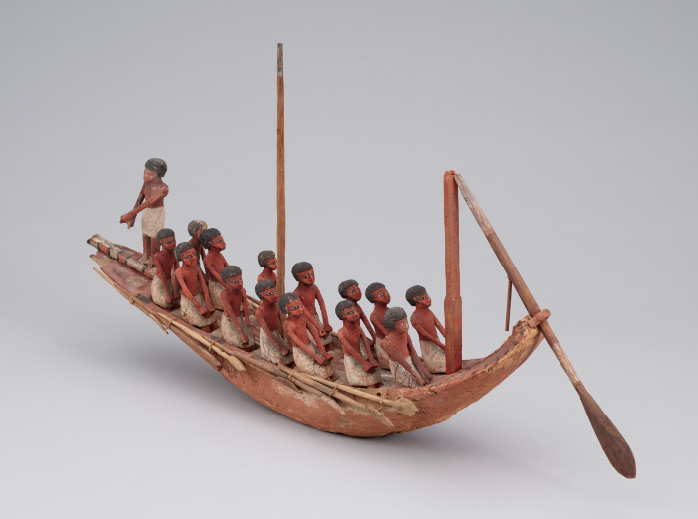 Model of a River Boat, Middle Kingdom, Dynasty 11–12, about 2046–1794 BCE