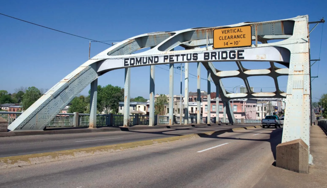 Edmund Pettus Bridge, site of Bloody Sunday (March 7, 1965), Selma, Alabama, 2006.