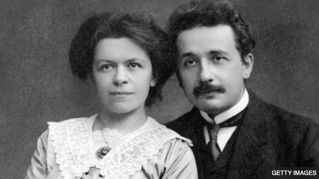 Mileva Maric, a Serbian physicist, and her husband Albert Einstein in 1905