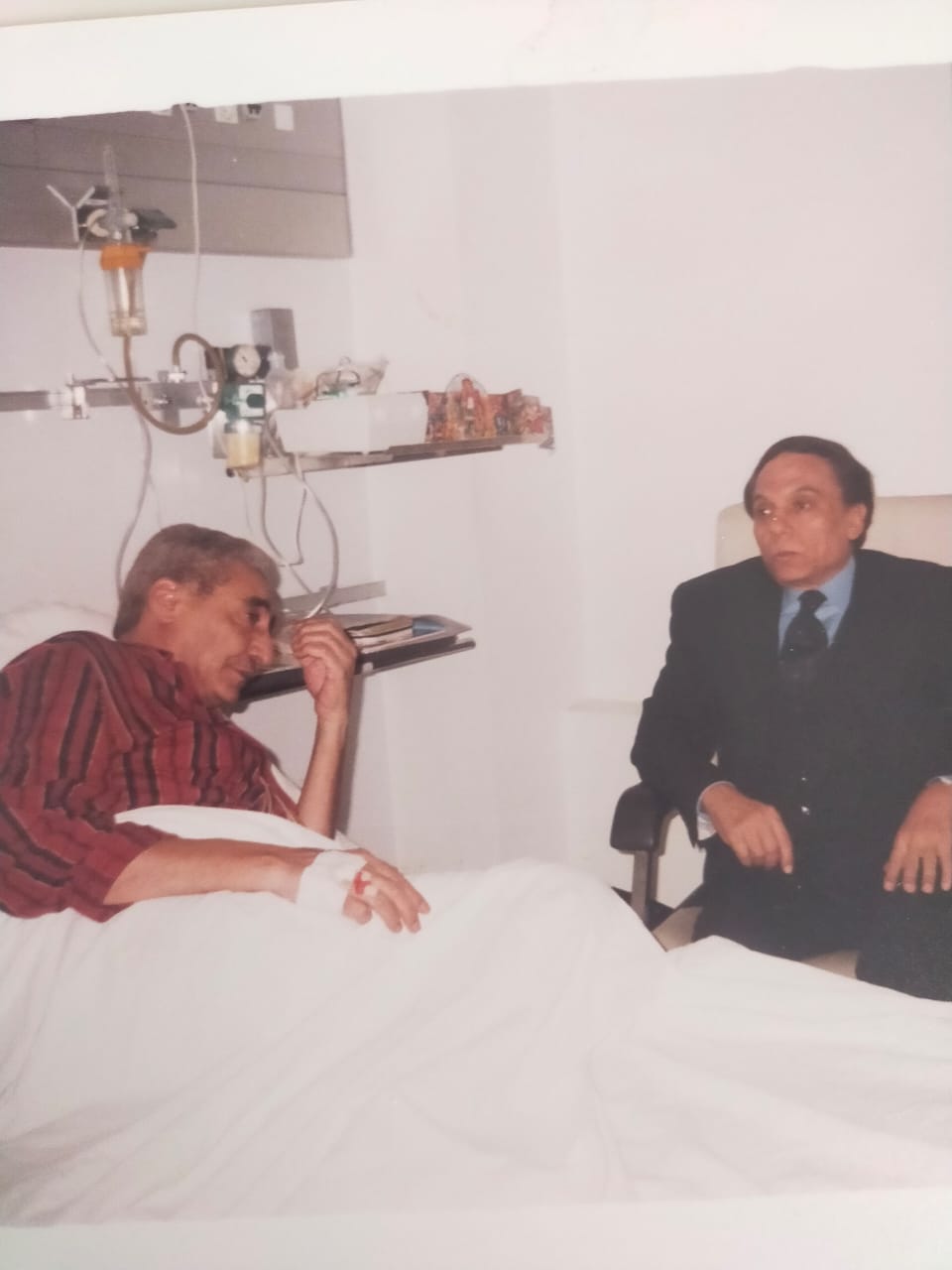 Abnudi with Adel Imam in 1988
