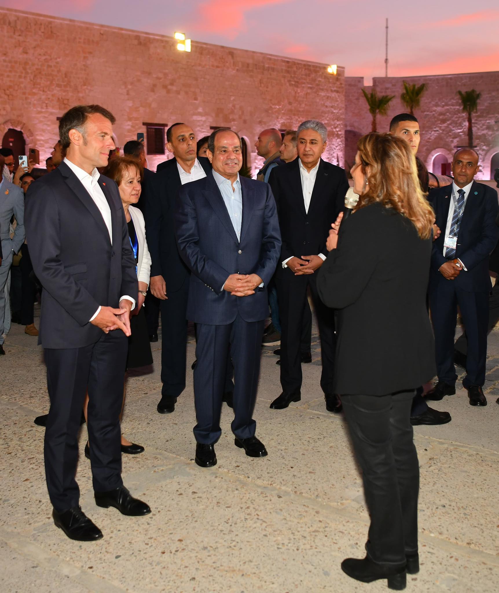 El Sisi and Macron visit Alexandria Qaitbay Citadel El Sisi and Macron visit Alexandria Qaitbay Citadel