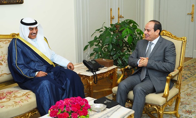 President Sisi and Kuwaiti Deputy Prime Minister Sheikh Sobah Khaled El Hamad El Sobah – Press Photo by presidency's spokesperson's office