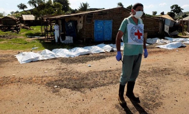 A worker from the International Committee of the Red Cross  - Reuters