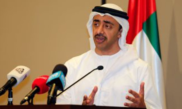 UAE Foreign Minister Abdullah bin Zayed - File Photo