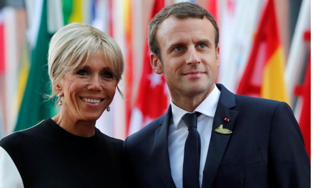  French President Emmanuel Macron and hiw wife Brigitte Macron are seen July 7, 2017 at the G20 summit in Hamburg, Germany - Reuters