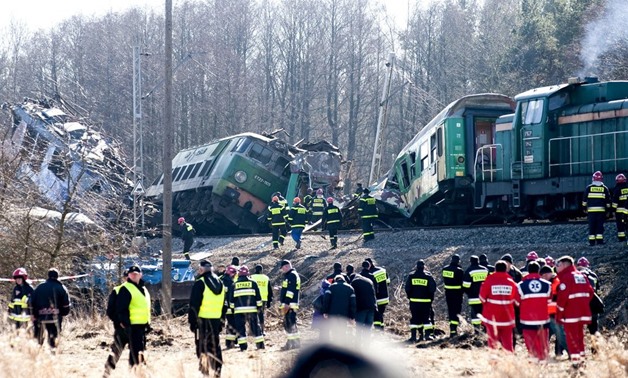 Search teams looked for victims Sunday as investigators tried to figure out how trains traveling in opposite directions ended up on the same track. Poland has been modernizing its rail system. Credit Bartosz Siedlik/Agence France-Presse — Getty Images