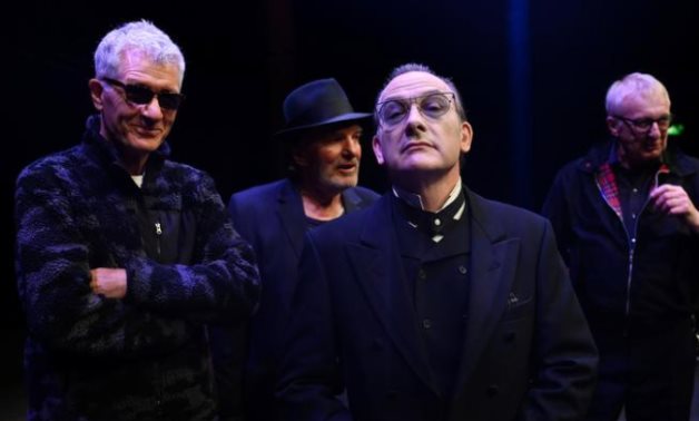 FILE PHOTO: British punk band The Damned (L-R) Captain Sensible Brian James, Dave Vanian and Rat Scabies, who formed in 1976, pose for a picture as they mark the group's re-launch  - REUTERS/Dylan Martinez