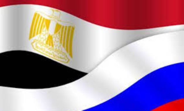 Egyptian-Russian flags - Social media