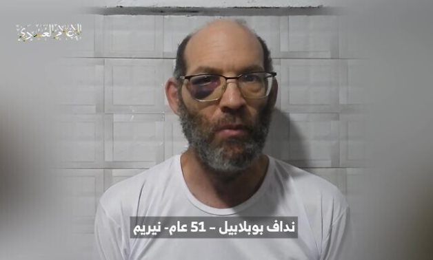 Hamas publishes a video of Nadav Popplewell, a British-Israeli captive who it says died of injuries due to an Israeli airstrike in Gaza - Still image/Hamas video