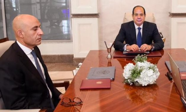 File- President Abdel Fattah El Sisi meets with Minister of Education Mohamed Abdel-Latif and Director of the Egyptian Military Academy Ashraf Salem Zaher on Saturday