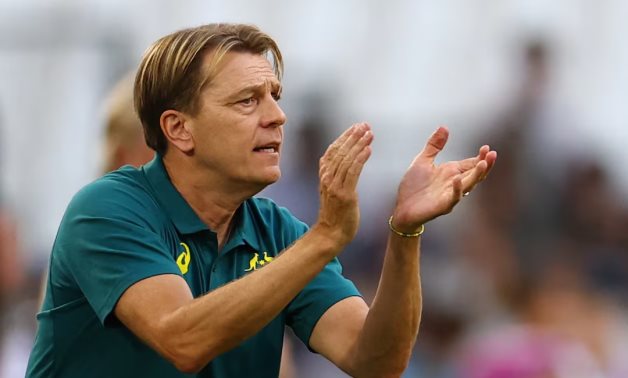 Australia coach Tony Gustavsson reacts. REUTERS/Luisa Gonzalez