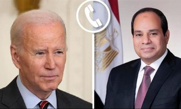 President Sisi receives a phone call from U.S. President Joe Biden to discuss tension in region