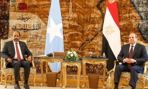 Egyptian president and Somali president - file 