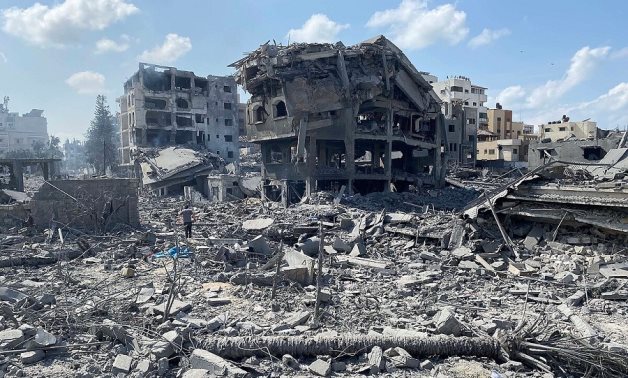 Destruction due to the Israeli war in Gaza – FILE/WAFA