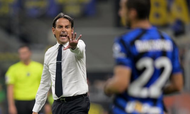 Inter Milan coach Simone Inzaghi reacts REUTERS/Daniele Mascolo