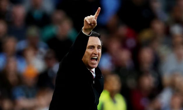 Aston Villa manager Unai Emery reacts REUTERS/Chris Radburn