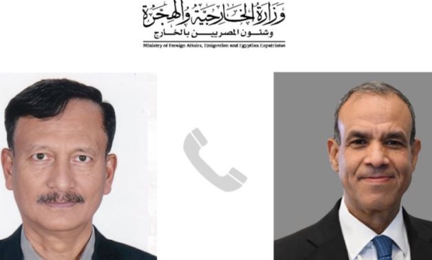 Minister of Foreign Affairs, Immigration, and Egyptian Expatriates Affairs Badr Abdelatty spoke by phone with Touhid Hossain, Foreign Affairs Advisor to the Interim Government of Bangladesh