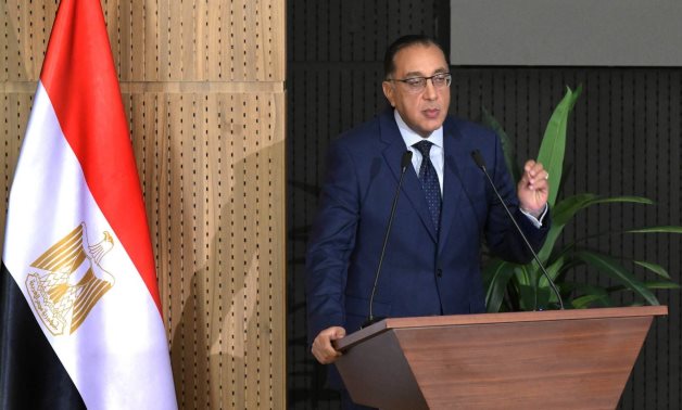 Egypt's Prime Minister Mostafa Madbouly speaks during a press conference on 19 September 2024 - Cabinet