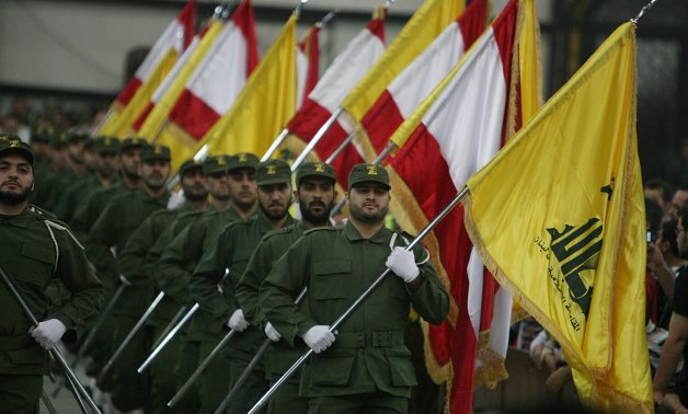 Hezbollah fighters at a ceremony - khamenei.ir