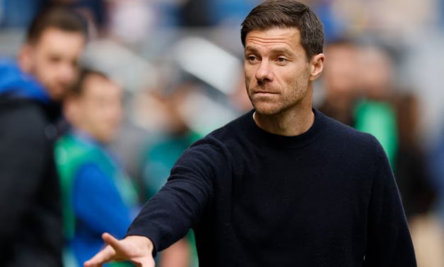 Bayer Leverkusen coach Xabi Alonso before the match REUTERS/Heiko Becker/File Photo