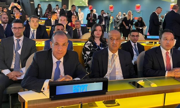 Egyptian Minister of Foreign Affairs Badr Abdelatty participated in the opening session of the UN-organized Future Summit- press photo