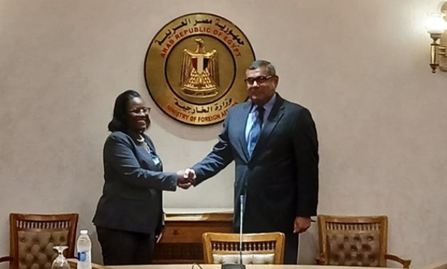 Deputy Minister of Foreign Affairs, Emigration and Egyptian Expatriates Abu Bakr, Permanent Secretary Administration in the Ministry of Foreign Affairs and International Cooperation in Lusaka, Hope Situmbeko