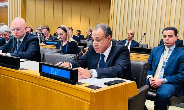 Egyptian Minister of Foreign Affairs Badr Abdelatty participates in ministerial meeting to support UNRWA, on the sidelines of UNGA79 in New York on September 25, 2024- press photo