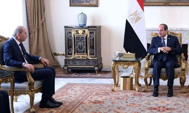 Egyptian President Abdel Fattah El-Sisi receives Jordan’s FM Ayman Safadi on 9 October 2024 – Egyptian Presidency