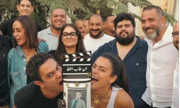 The cast of the movie “En Gab El Ott”.