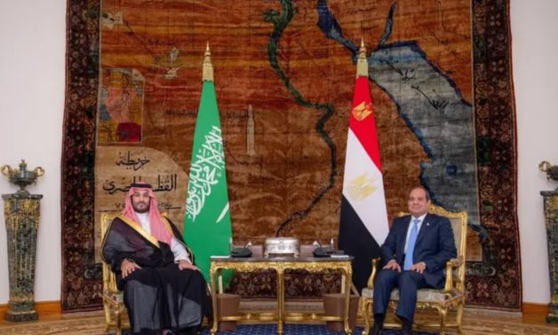 Egyptian President Abdel Fattah El-Sisi and Saudi Crown Prince Mohamed Bin Salman 