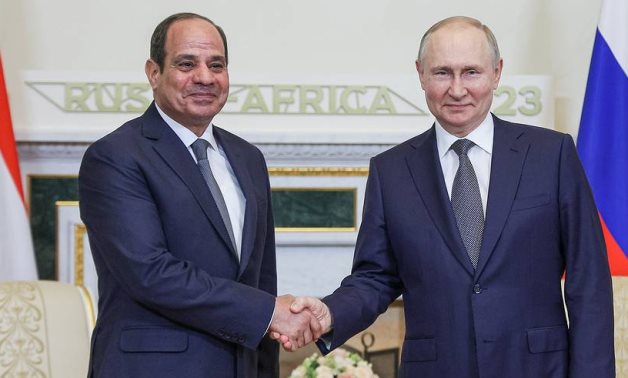 President Putin Welcomes President Sisi at BRICS Summit