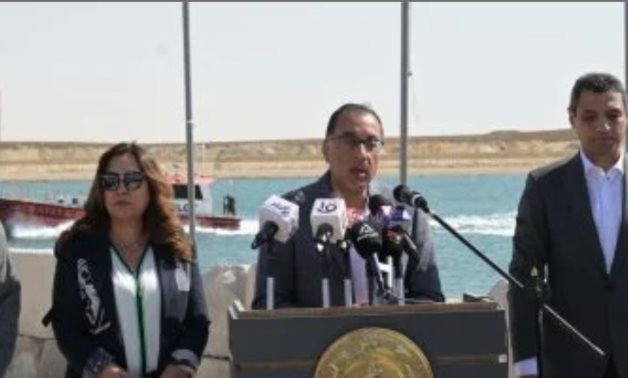 Prime Minister Mostafa Madbouly during his visit to Suez