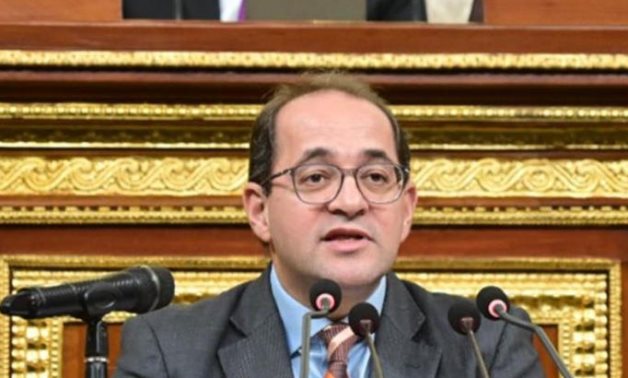 Egypt's Minister of Finance at the Parliament