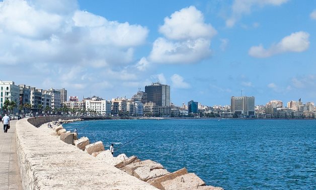 A file photo of the Alexandria corniche - CC/Abdelrhman 1990