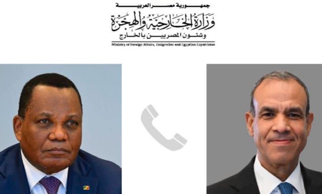 Foreign Minister Badr Abdelatty made a phone call with Minister of Foreign Affairs of the Republic of the Congo Jean-Claude Gakosso