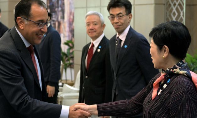 Egyptian Prime Minister Mostafa Mabdouly met with Tokyo Governor Yuriko Koike