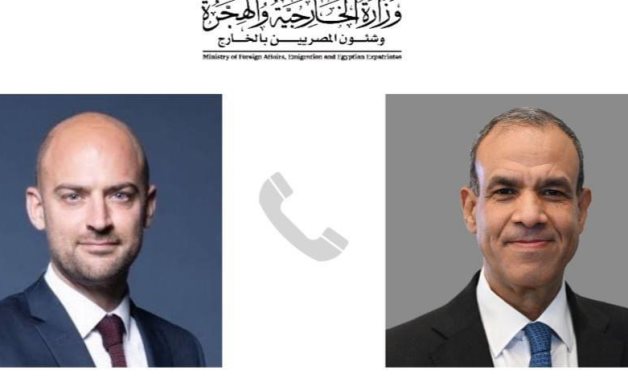 Minister of Foreign Affairs and Immigration Badr Abdelatty received a phone call from his French counterpart Jean-Noël Barrot