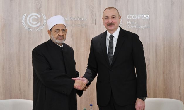 Dr. Ahmed Al-Tayeb, the Grand Imam of Al-Azhar meets with President Ilham Aliyev of the Republic of Azerbaijan