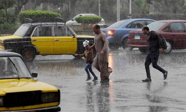 FILE - Rain in Alexandria