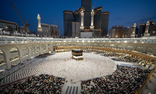 Pilgrims perform prayers ahead of the Hajj season 1445 AH – Saudi Ministry of Hajj and Umrah