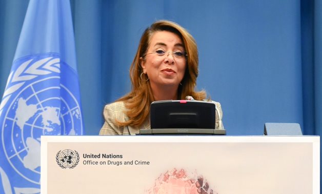 A file photo of Ghada Waly, the Executive Director of the United Nations Office on Drugs and Crime - Her X account