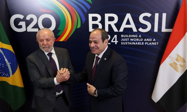 President Abdel Fatah al-Sisi during his participation at the G20 in Brazil 