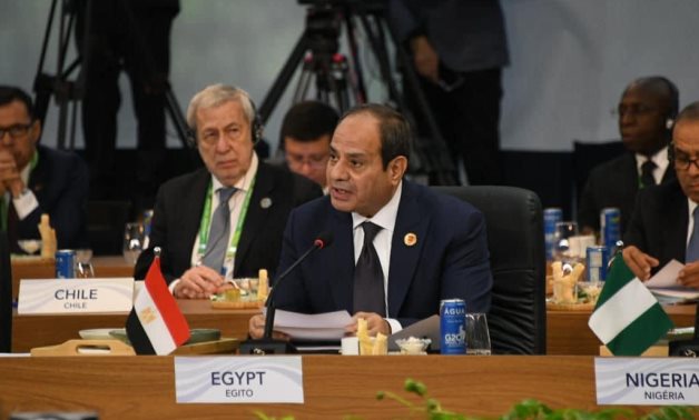 President El-Sisi’s Speech at the G20 Session “The Global Alliance Against Hunger and Poverty”